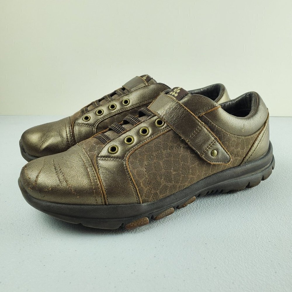 Abeo Lite Sashay Leather Shoes Comfort Casual Walking Rubber 9.5 Women Bronze